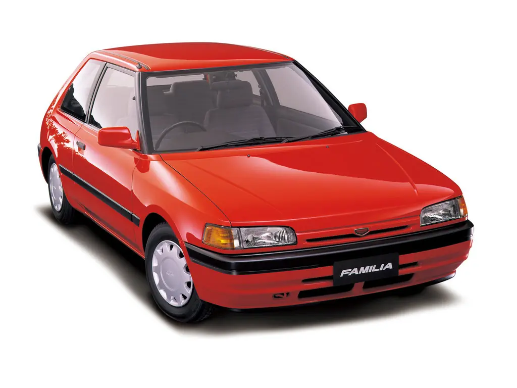 Mazda Familia (BG6Z, BG8Z, BG3S, BG5S, BG8S) 7 поколение, рестайлинг, хэтчбек 3 дв. (01.1991 - 05.1994)